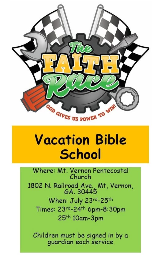 July 23-25--VBS in Mt. Vernon! 