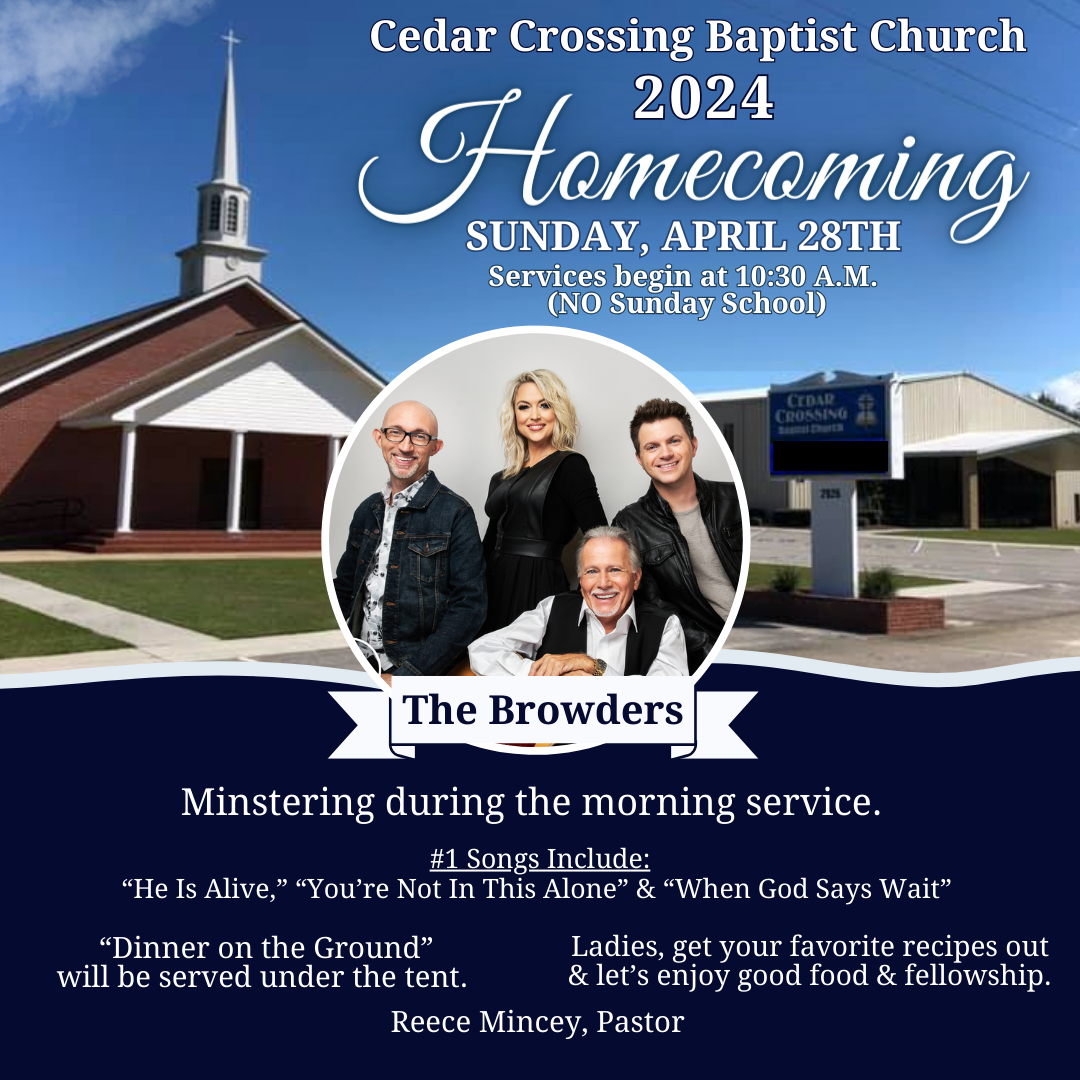 April 28--Homecoming in Cedar Crossing