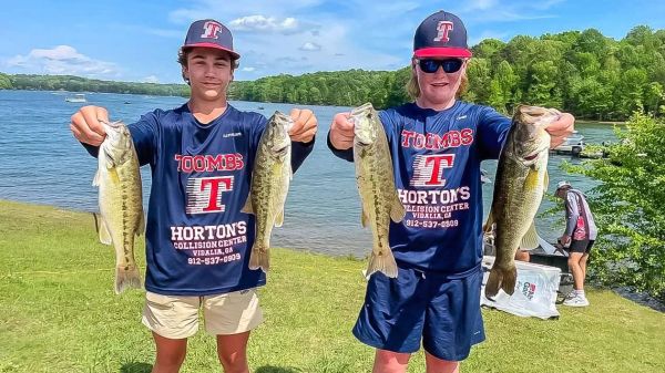 Toombs County High School Bass Team Finishes Season at Lake Hartwell as Another Duo Qualifies for State
