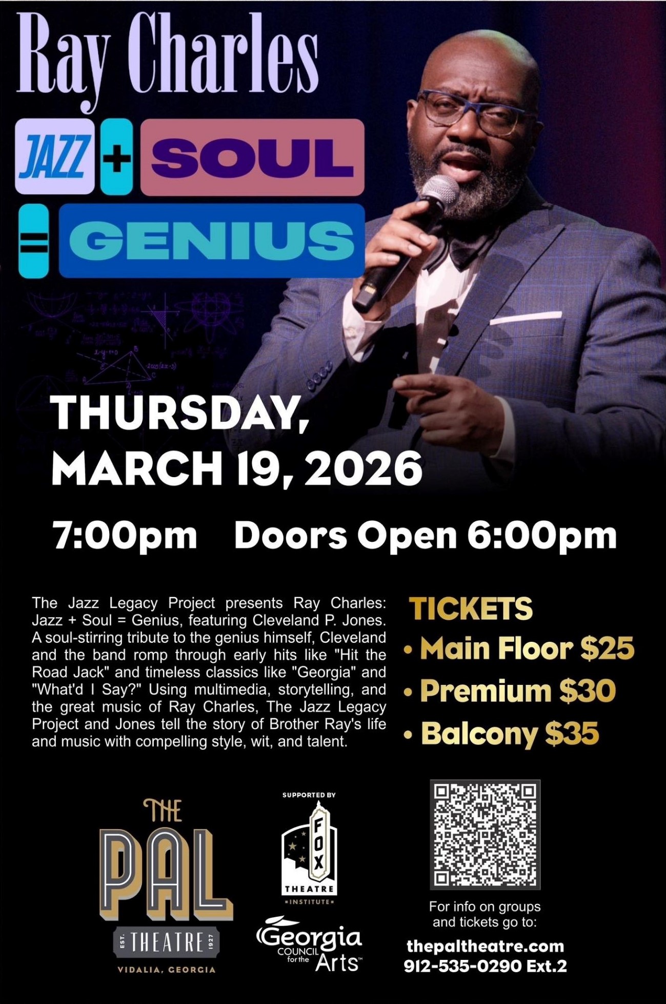 Ray Charles tribute flyer