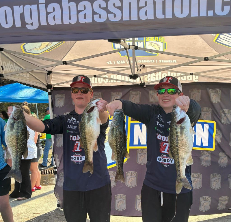 TCHS Lake Dawgs Hook 3rd Place Finish at GA Bass Nation Tournament  