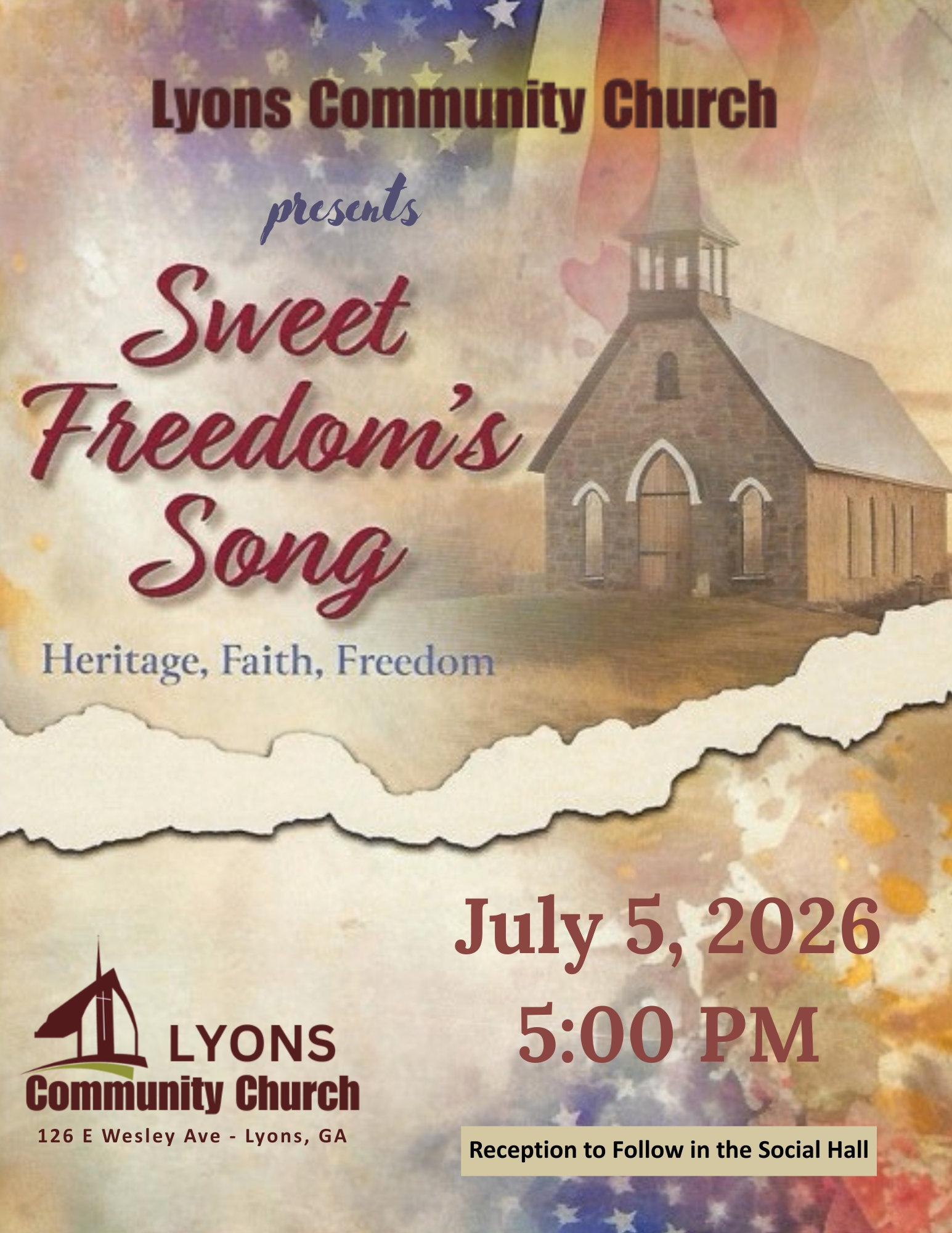 July 5--Patriotic Cantata in Lyons