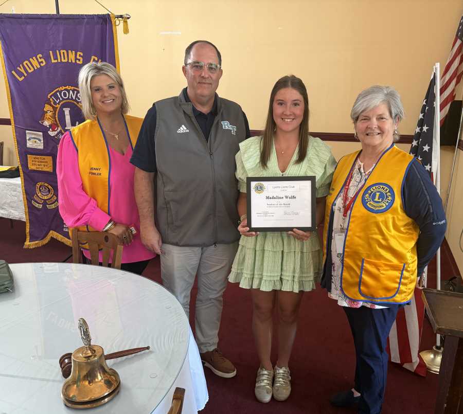 Lyons Lions Club Recognizes Local Students