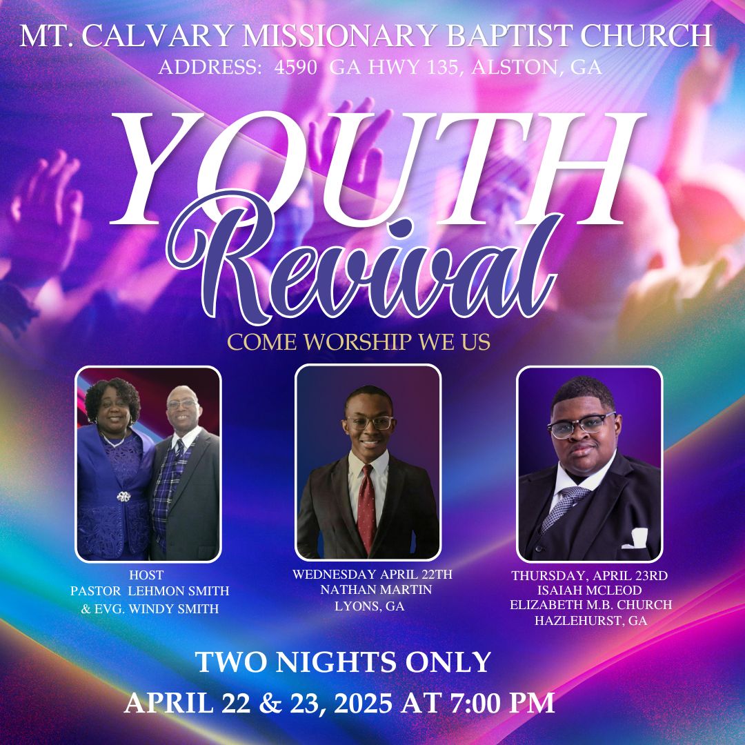 April 22-23--Youth Revival in Alston