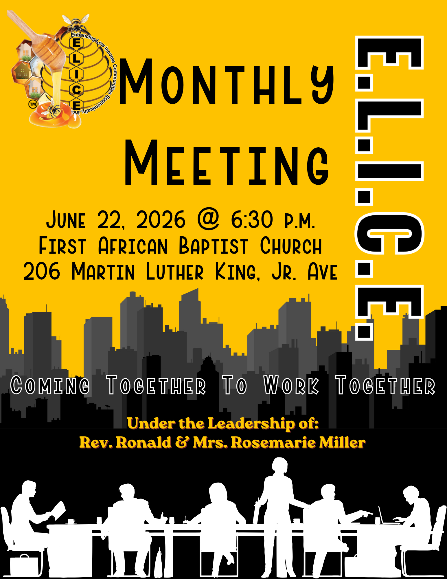 June 22--Regular Monthly Meeting of E.L.I.C.E. in Vidalia