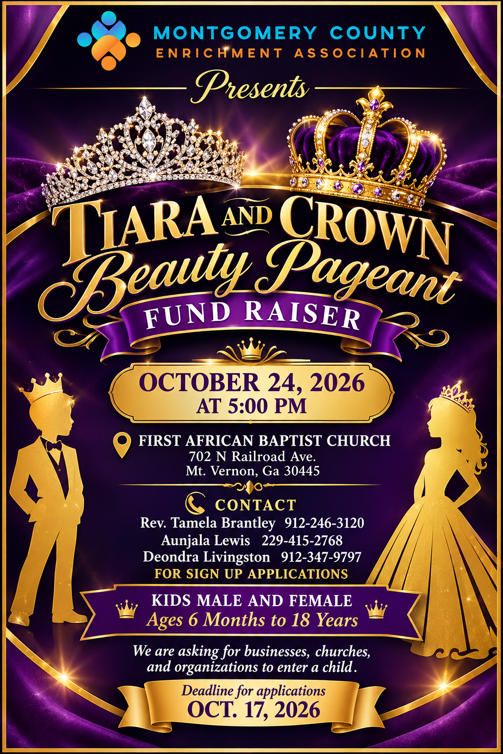 October 24--Beauty Pageant Fund Raiser in Mt. Vernon